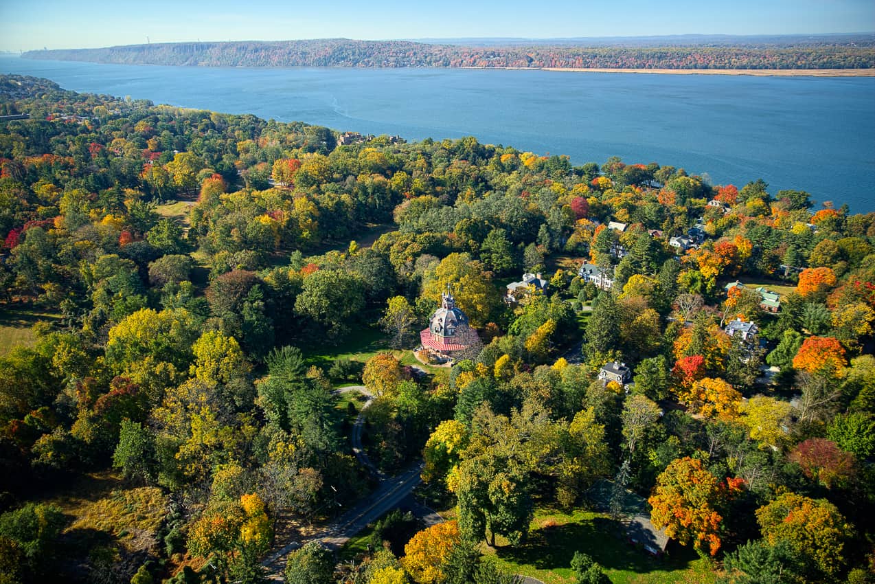 Aerial view over the Hudson in Westchester (credit: Westchester County Tourism & Film)