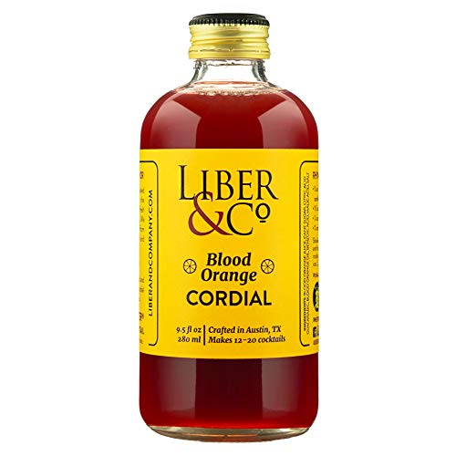 Liber & Co. Blood Orange Cordial (9.5 oz) Made with California Blood Oranges