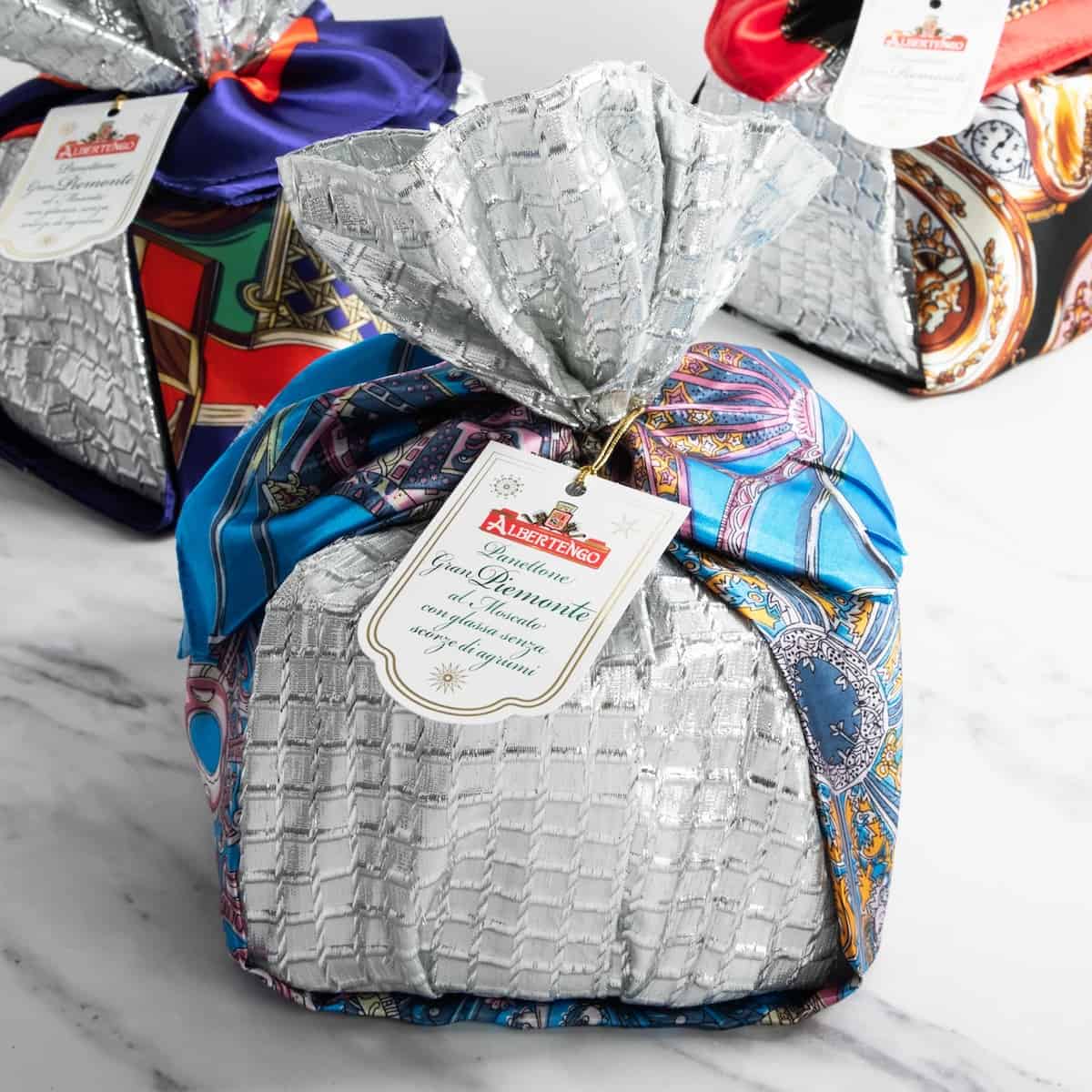 Beautifully wrapped Albertengo Panettone available from igourmet