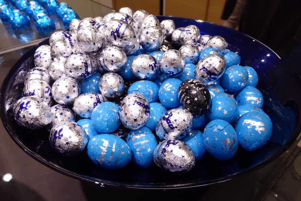 Baci candies at La Casa del Chocolate in Perugia