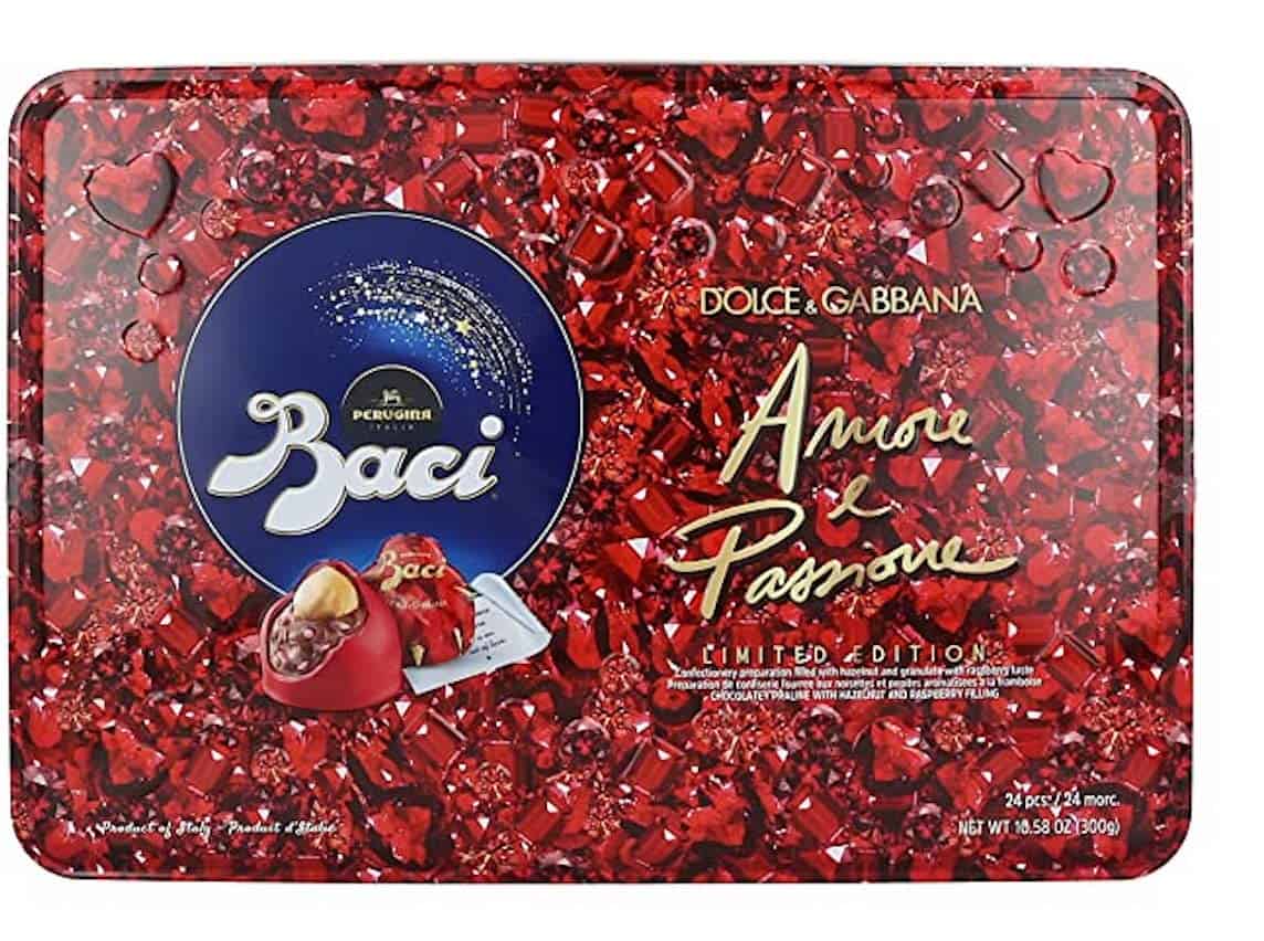 Italian Gifts for Food Lovers: Tin of Baci Chocolates