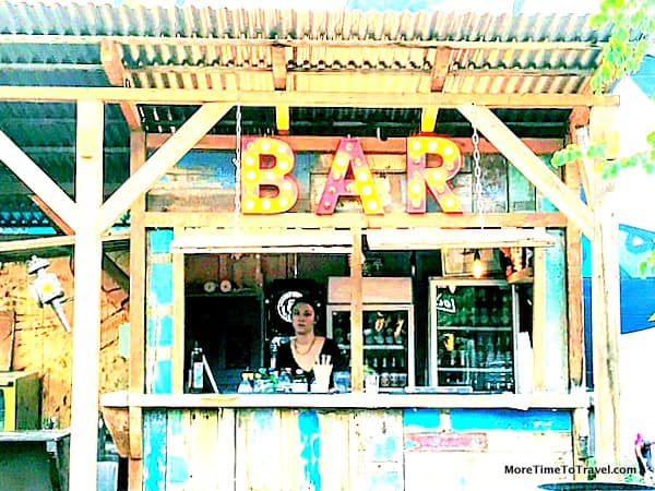 One of the bars at Gerolds Brau Garten