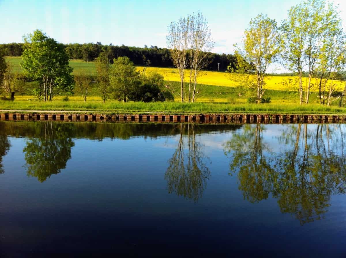 Traveling slowly and enjoying the view in Burgundy