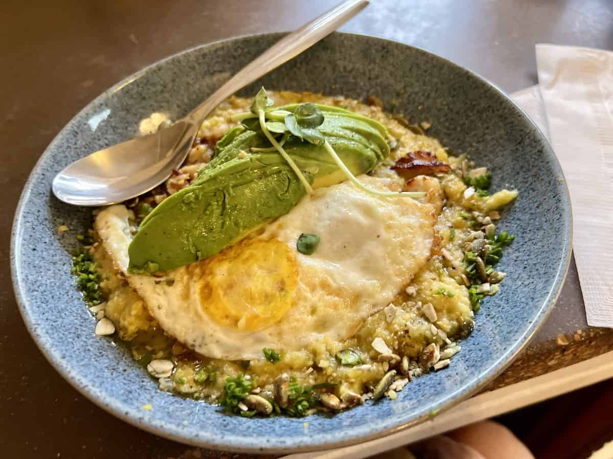 Restaurants in Fredericksburg - Caliche Coffee Bar & Roastery grits bowl 