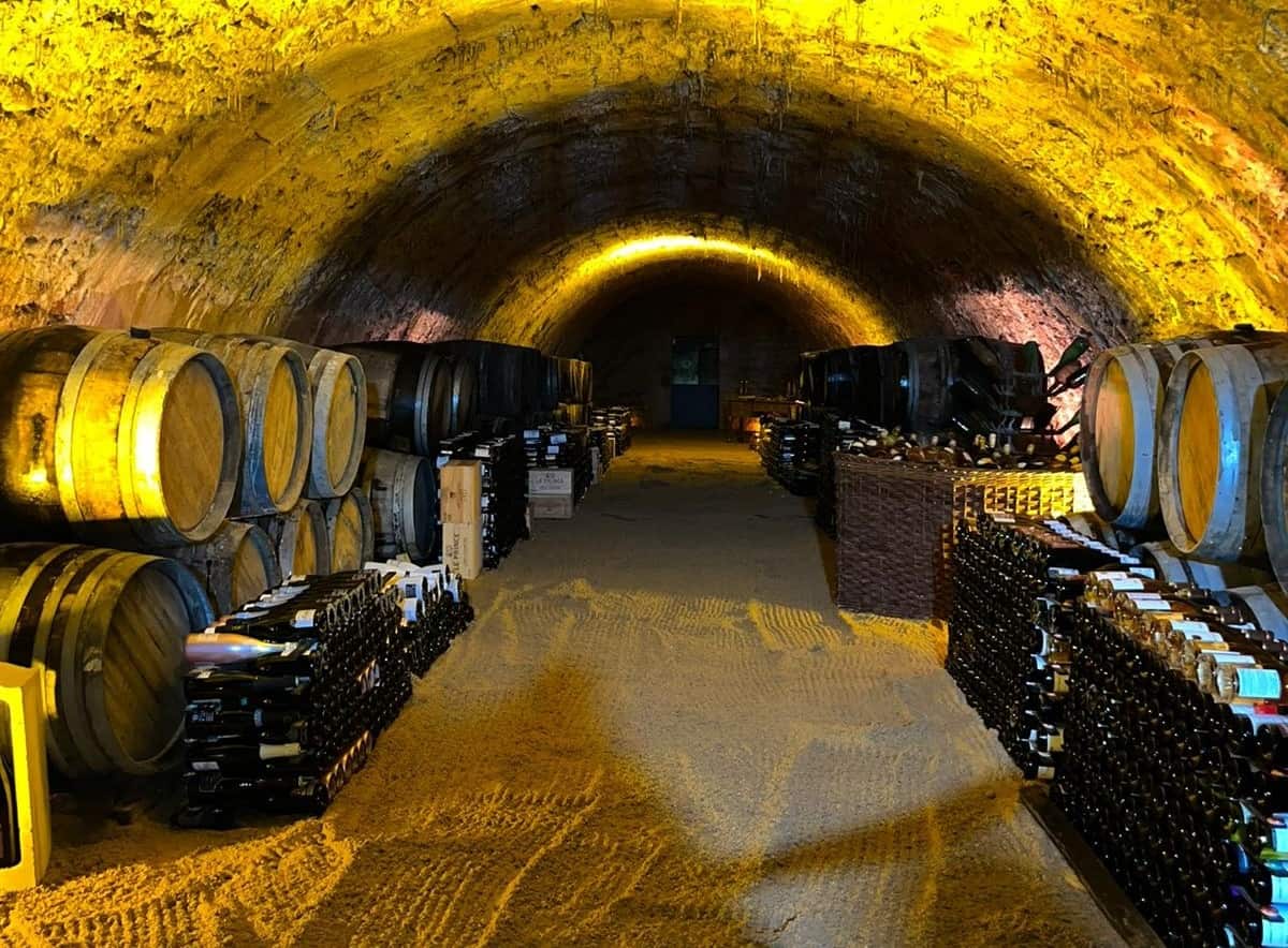 Wine cave at Chateua de Vaux Le Vicomte