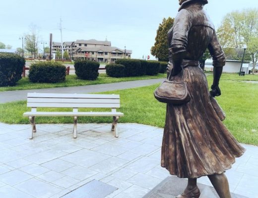 Statue of Lucille Ball in Jamestown NY