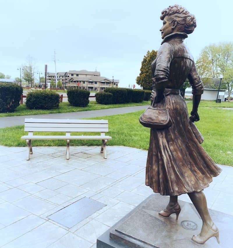 Statue of Lucille Ball in Jamestown NY