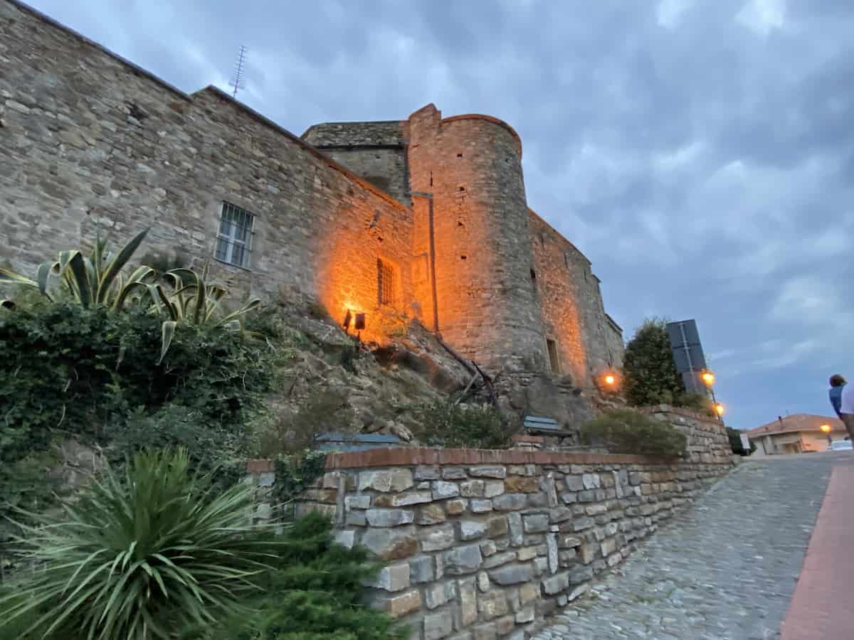 Ramparts in Cervo, one of the Ligurian Hill Towns