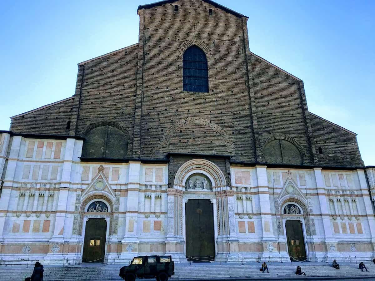 San Petronio Church in Bologna with its unfinished facade (credit: Jerome Levine) 