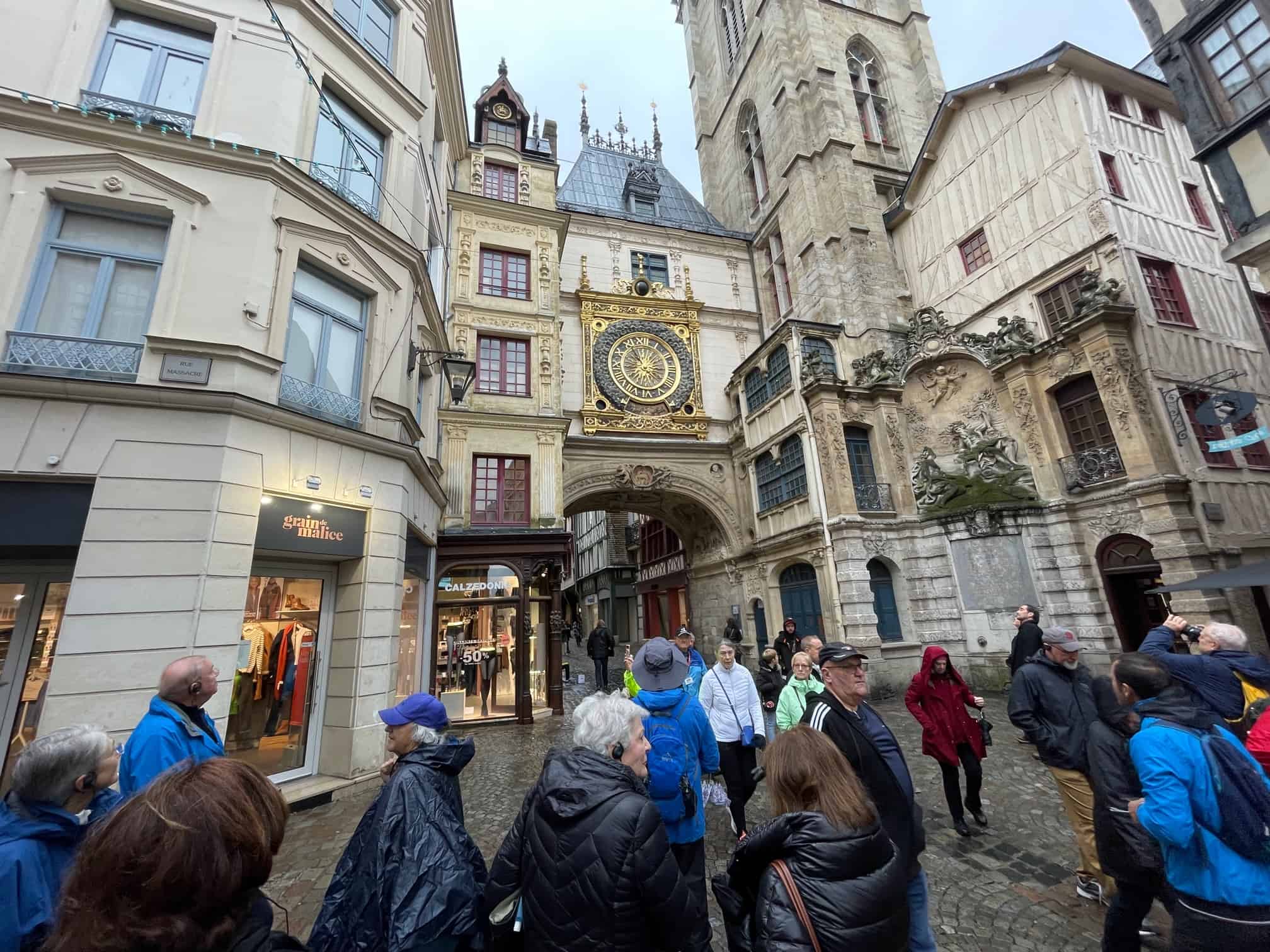 Medieval clock in Rouen