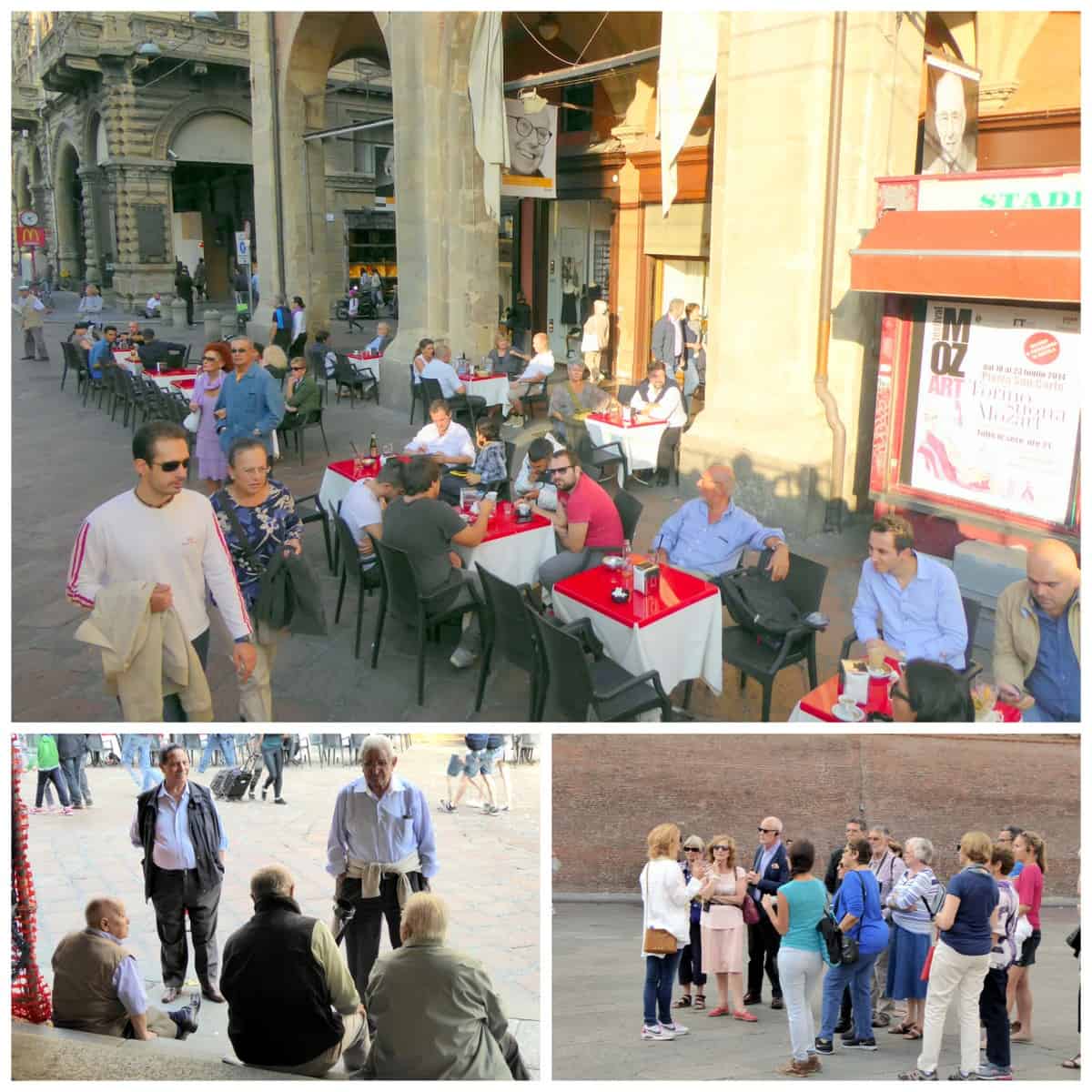 Piazza Maggiore, a people place