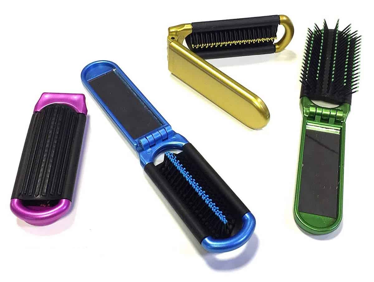 Stocking Stuffers for Travelers: Folding Travel Hairbrush