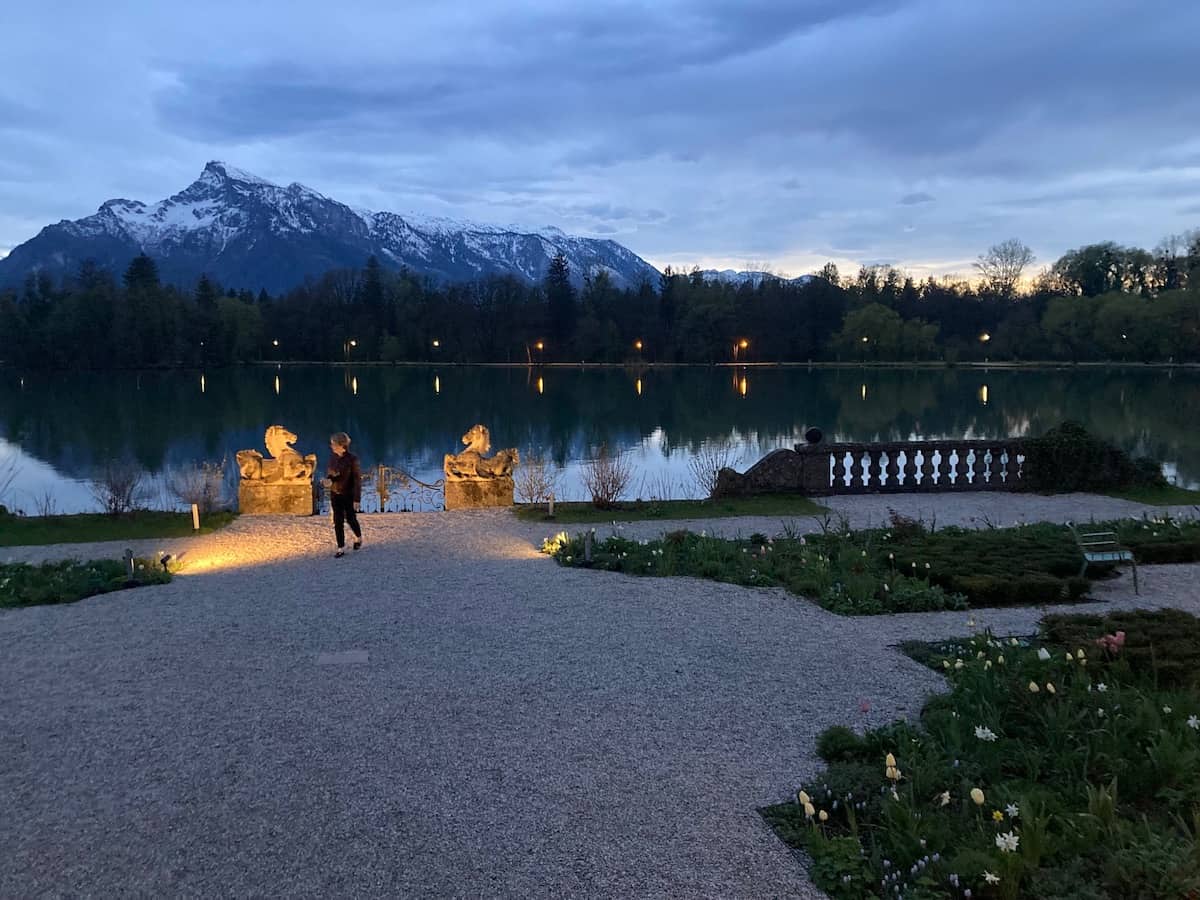 Garden and lake gates at Schloss Leopoldskron