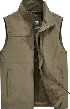 Gihuo vest in khaki