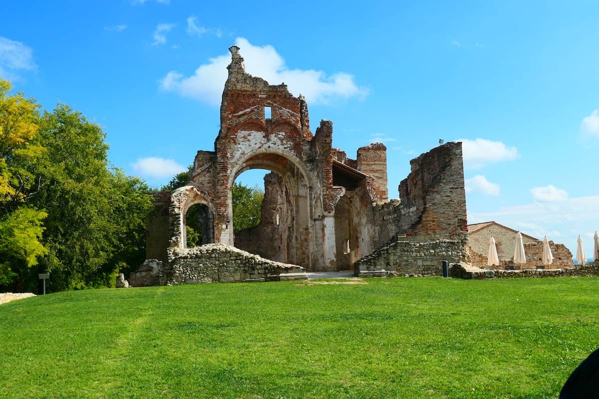 Ruins of the church on the Giusti Winery grounds