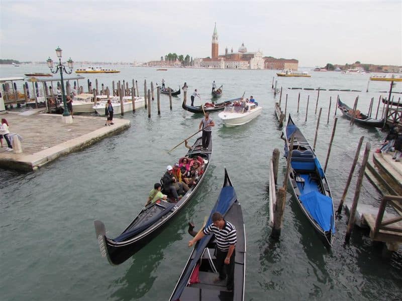 Gondolas on the Grand Canal