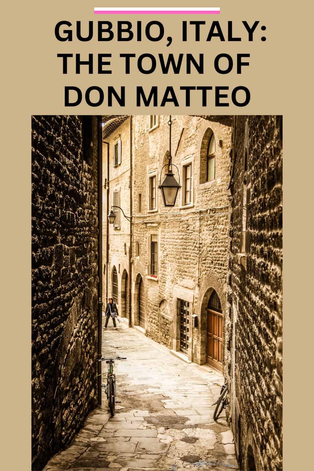 Gubbio: Town of Don Matteo pin