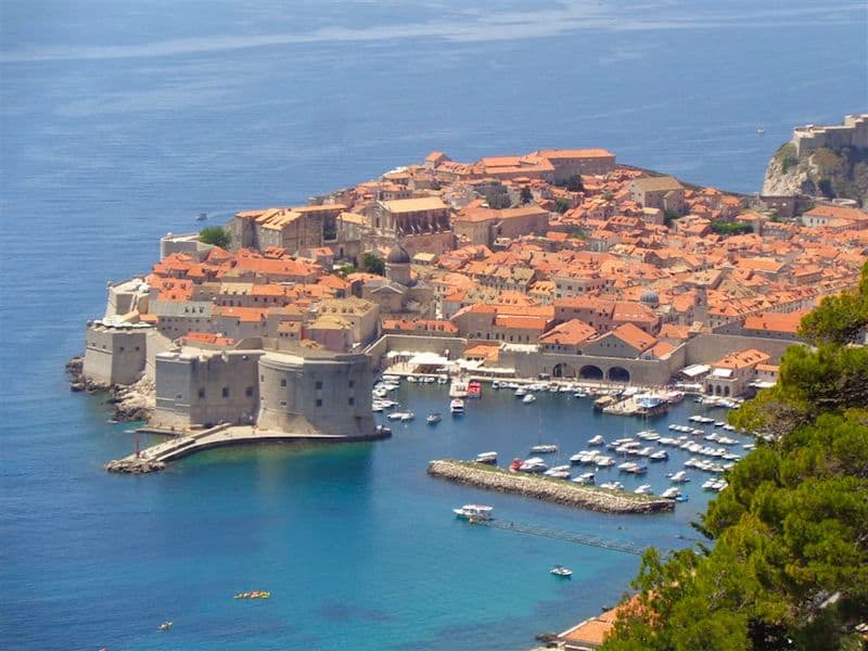 High above Dubrovnik