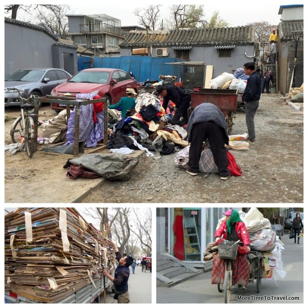 Many residents having small recycling businesses