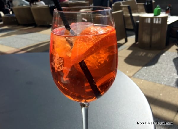 An orange spritz on King's Day in Amsterdam