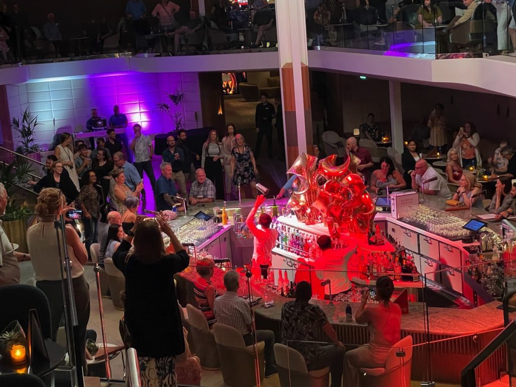 Martini Bar with Juggling Waiters