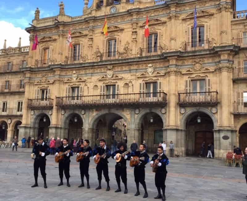 Salamanca City Hall and impromptu concert