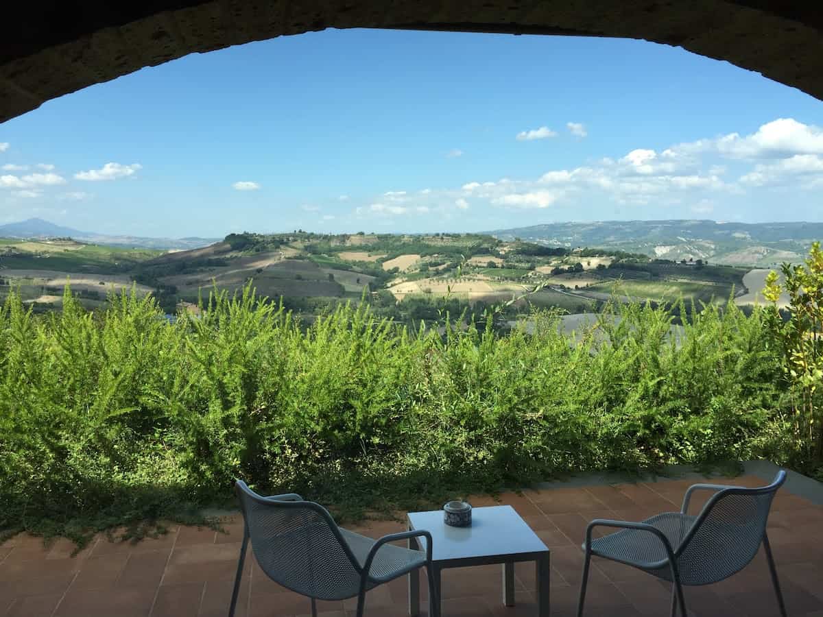 View from our terrace at Altarocca Wine Resort