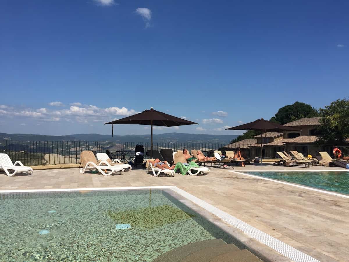 One of the pools at the resort