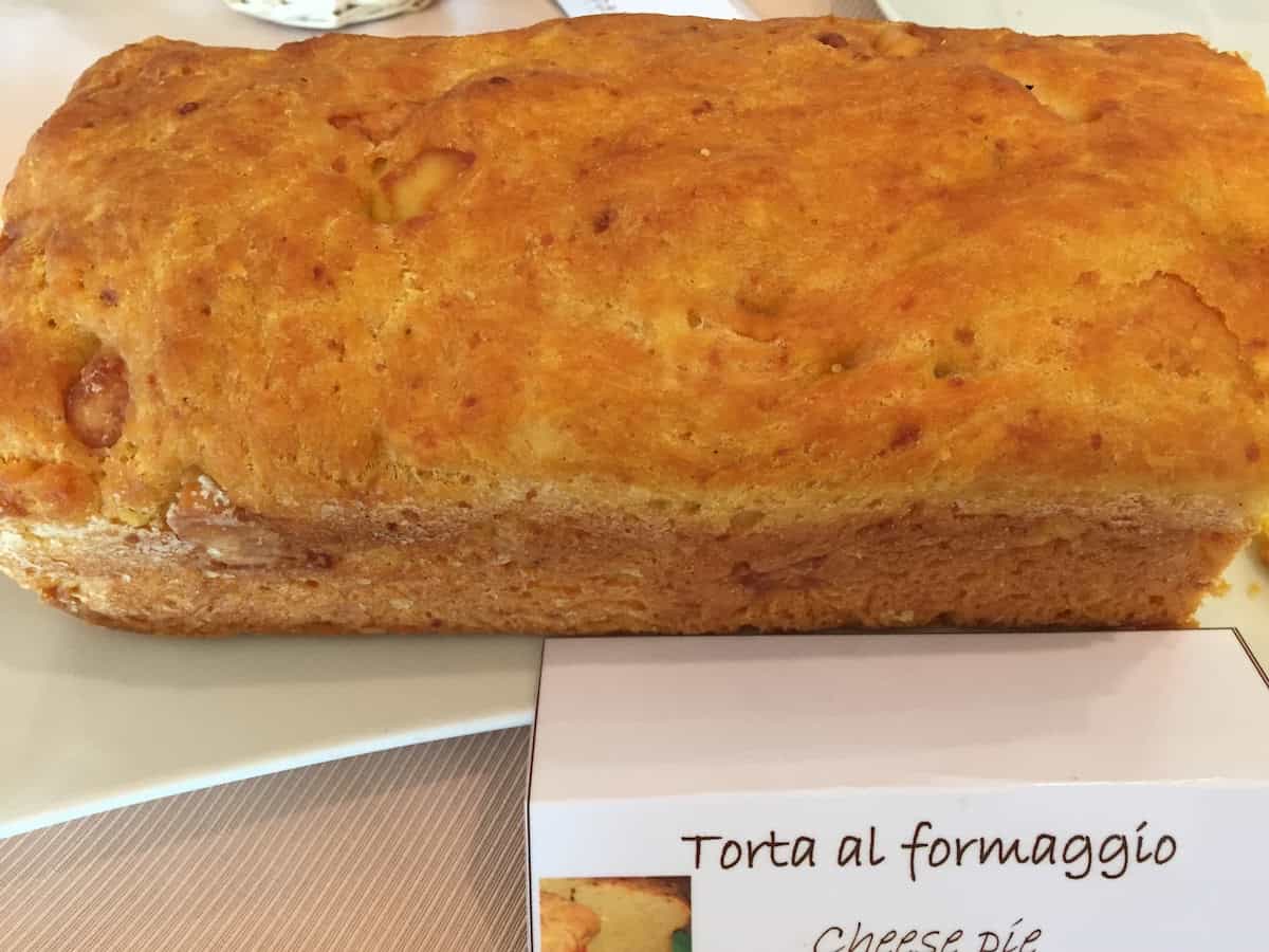 This torta al formaggio (cheese bread) is a typical dish of Umbria, often served around Easter