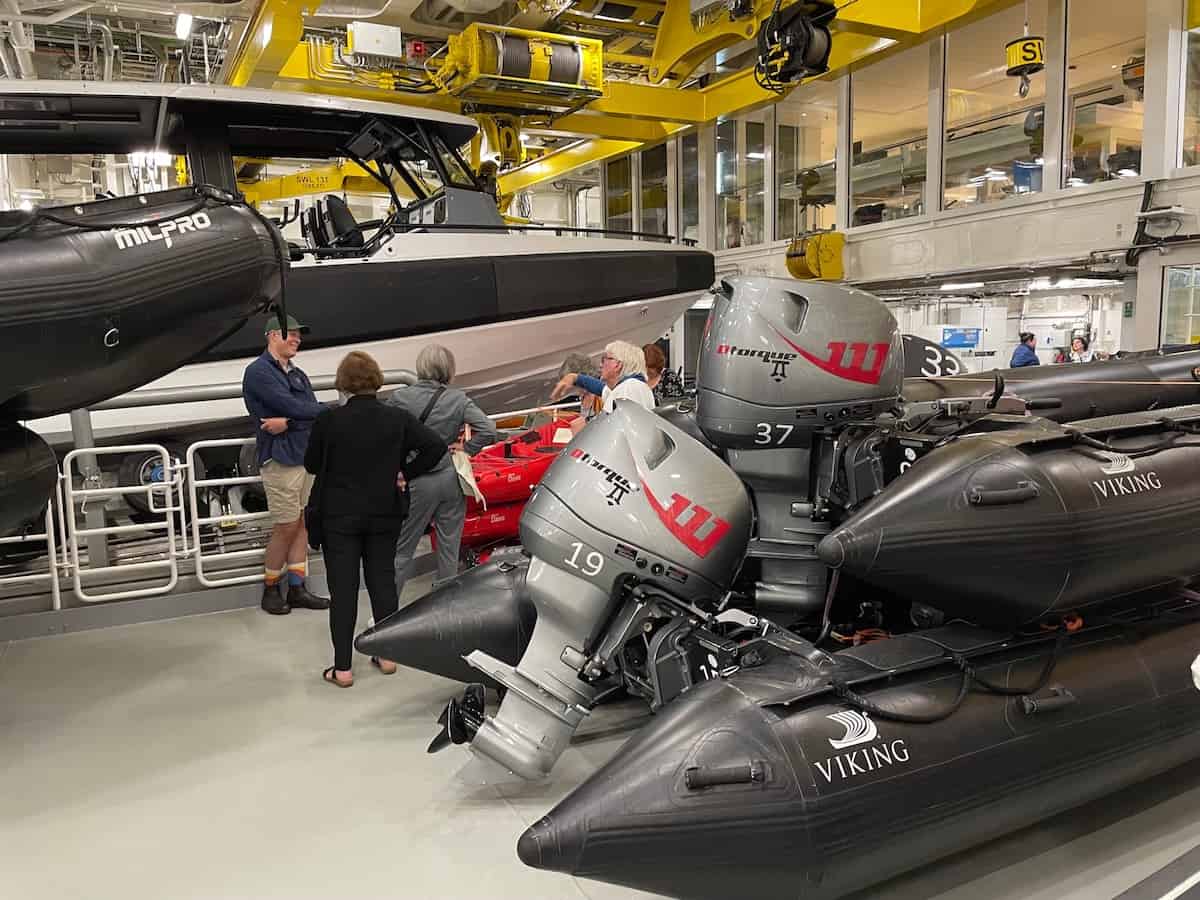 Some of the impressive expedition "toys" in The Hangar