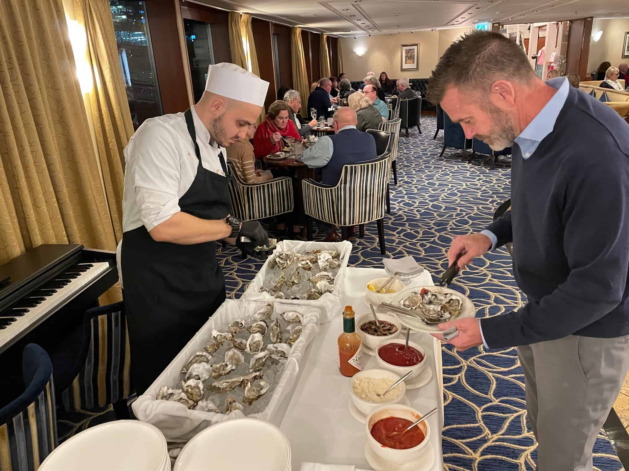 Fresh oysters: A pre-dinner treat on Tauck River Cruises