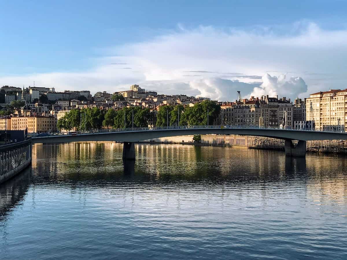 One of the bridges over the Saone in Lyon (credit: Jerome Levine)