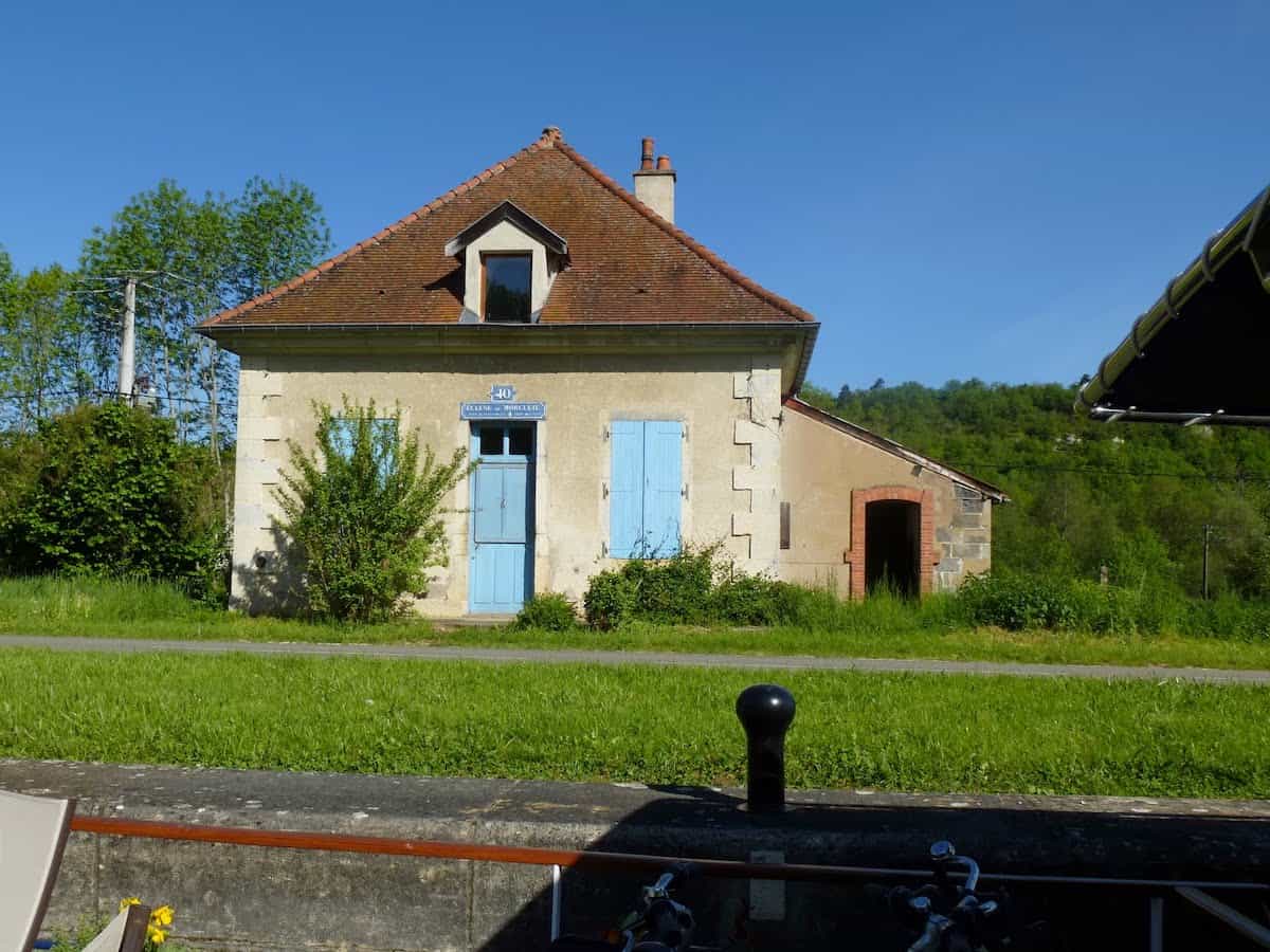 A lock house along the canal