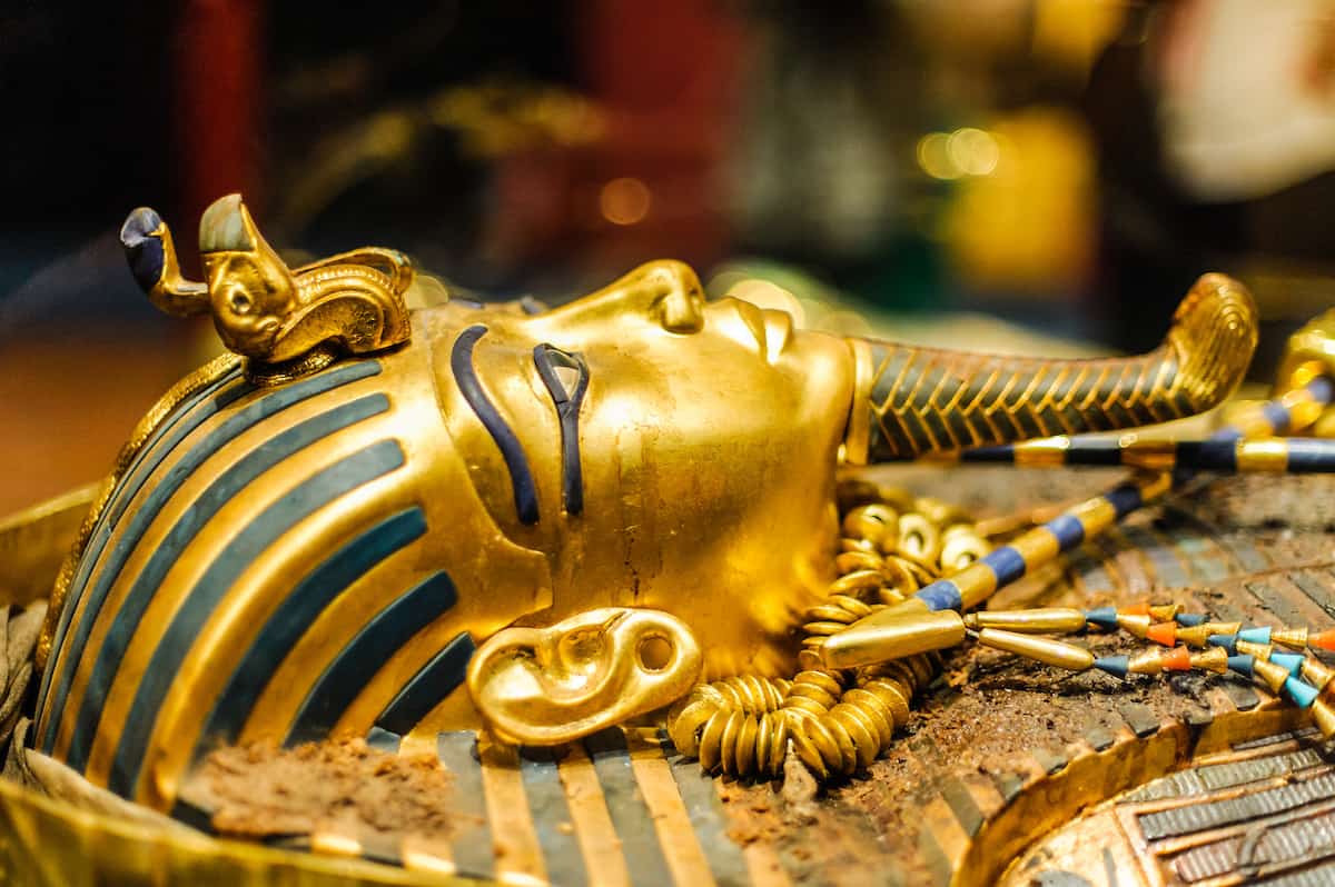 Replica of Golden Mask of Egyptian pharaoh Tutankhamun