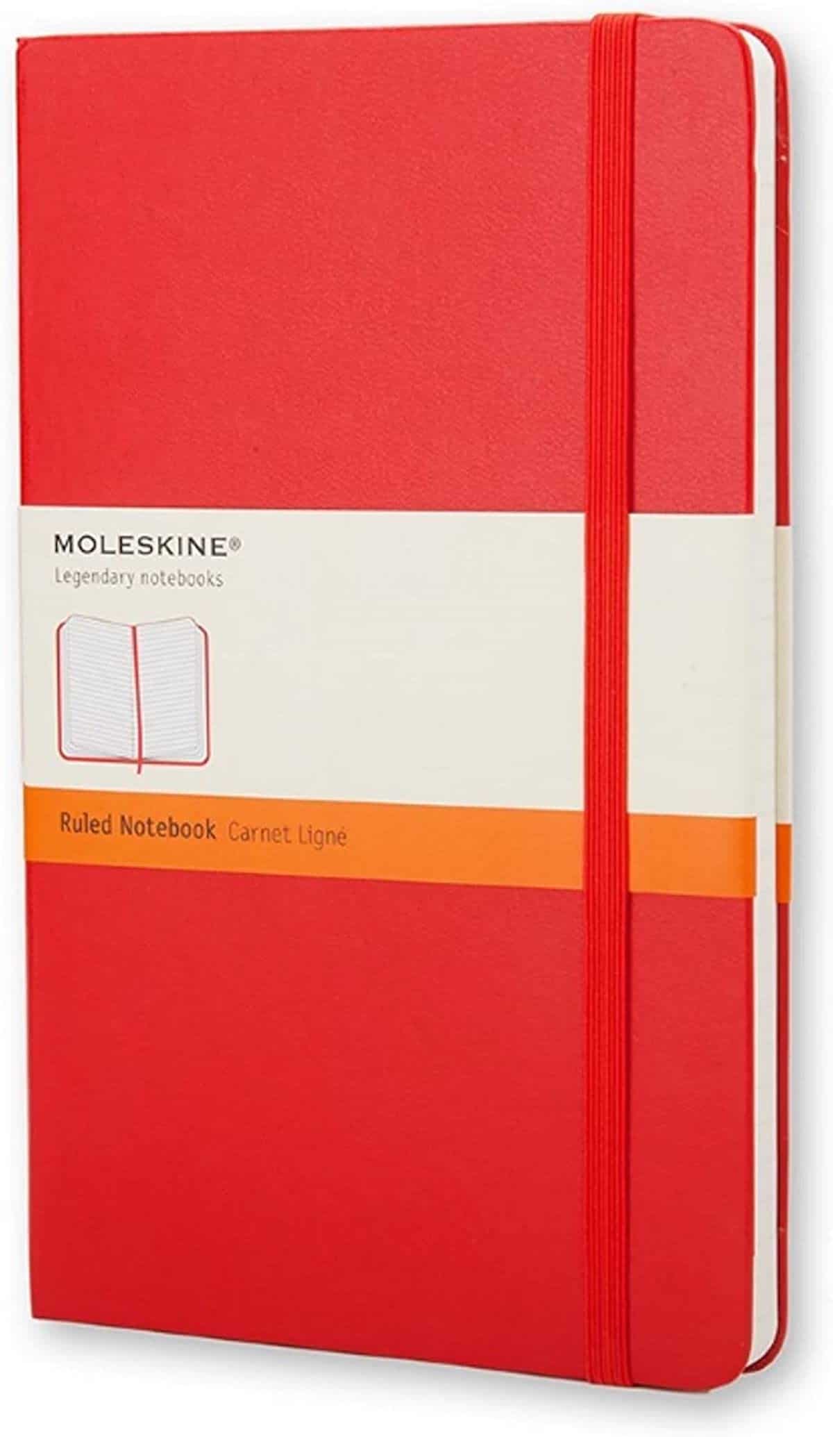 Unique Valentines Day Gifts for Travelers: Red Moleskin Classic Notebook