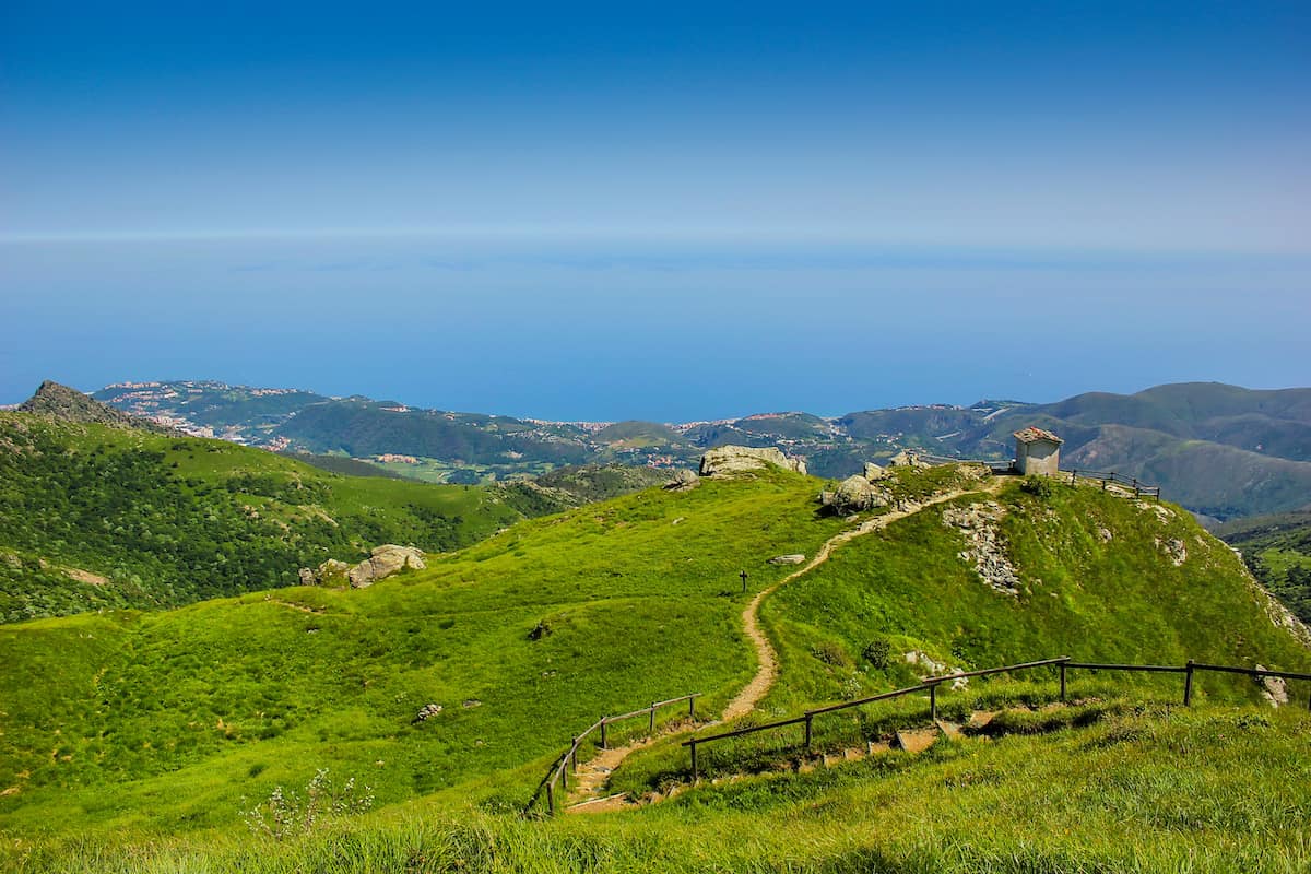 Beigua UNESCO Global Park in Liguria near the French border