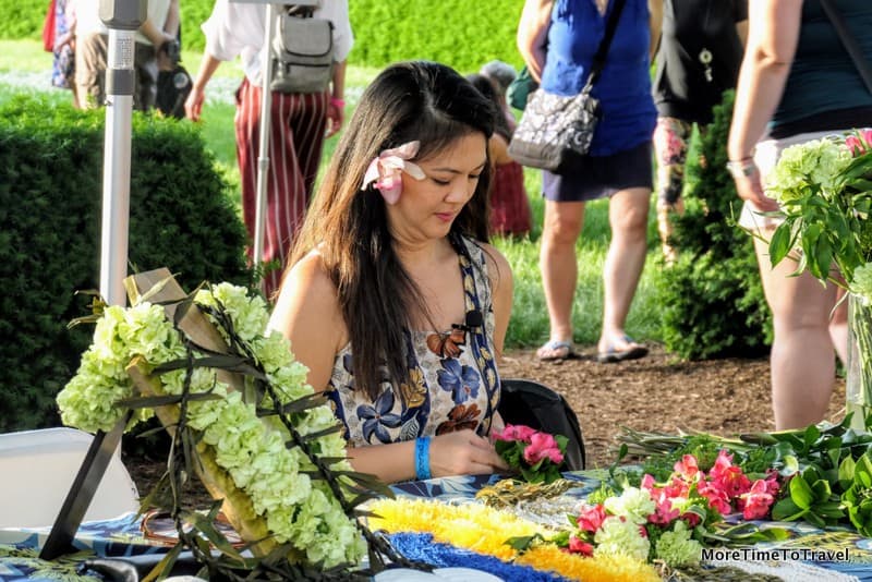 Lei-making lesson