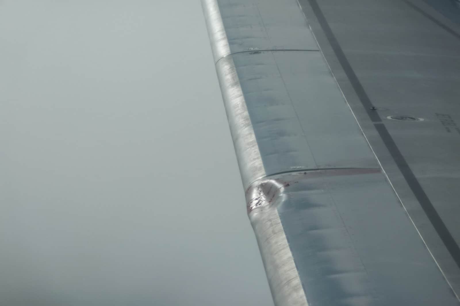 Our in-flight bird strike over Vancouver