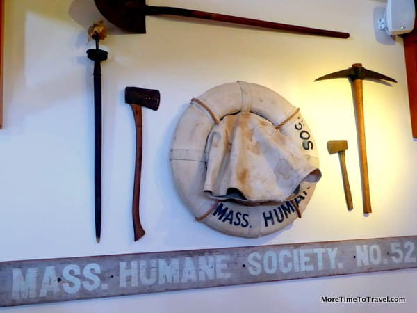 Artifact display at Shipwreck and LIfesaving Museum