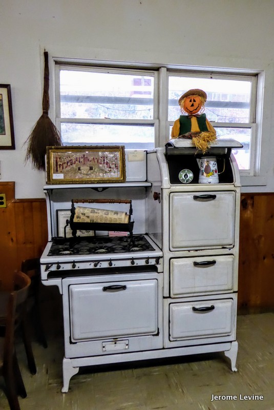 Antique enamel stove