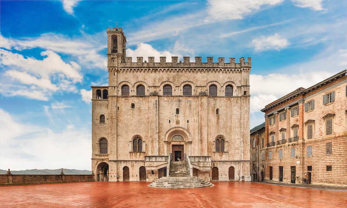 Palazzo dei Consoli, medieval building in Gubbio, Italy