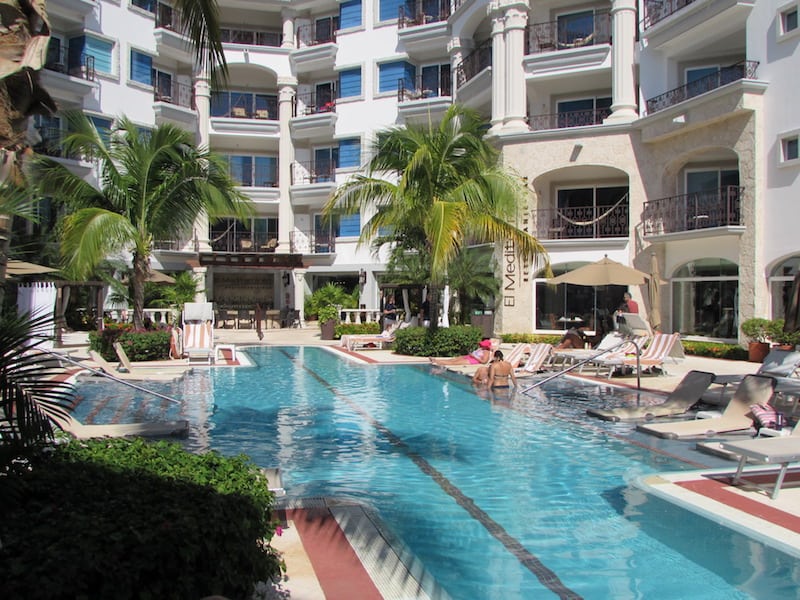 Quiet pool at The Royal in Playa del Carmen