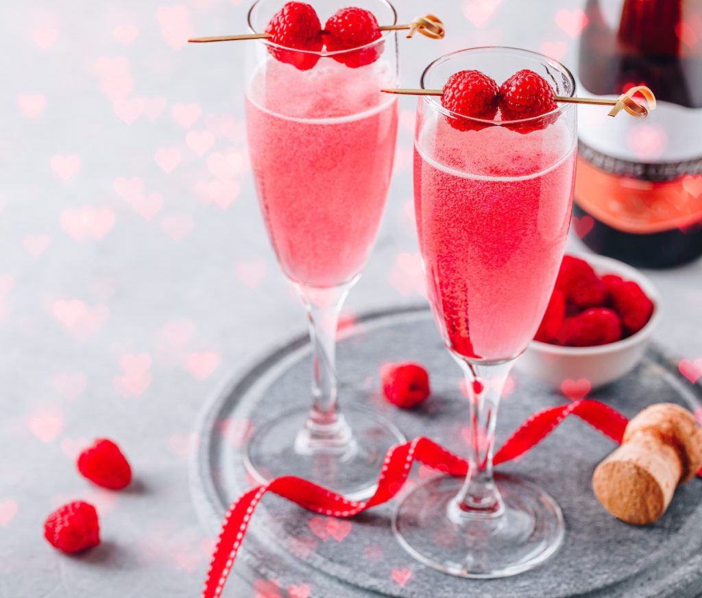 Raspberry Rose Bellini