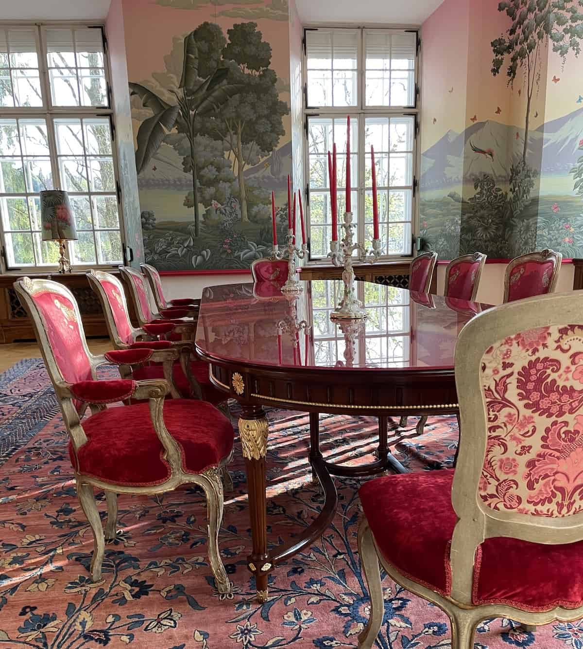 The Red Salon at Schloss