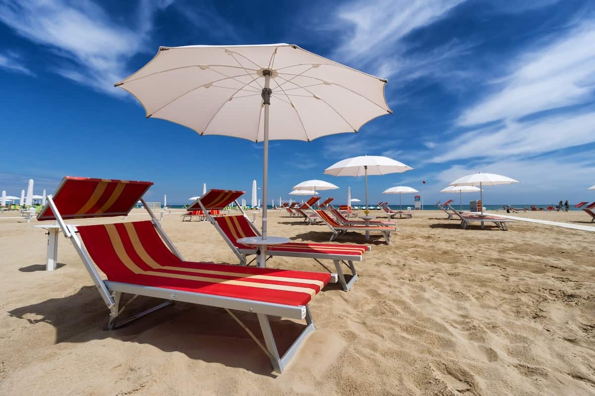 Riccione Beach in Rimini (credit: Adobe stock) 