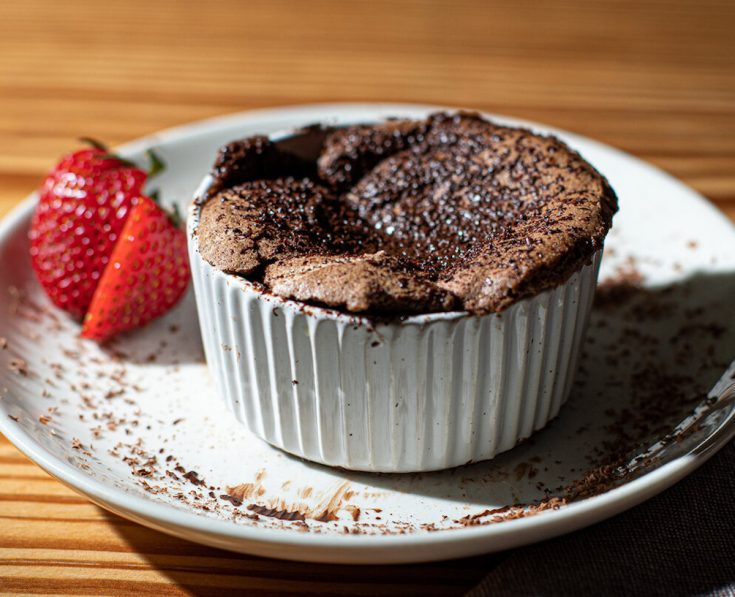 The Roman Chef's chocolate souffle