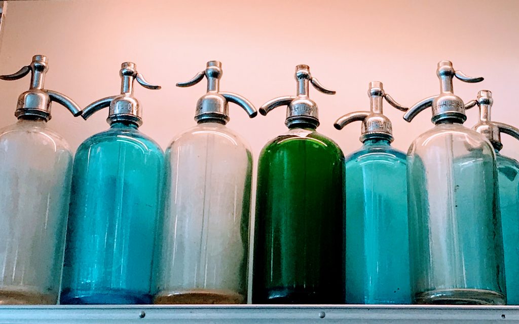 Vintage seltzer bottles (credit: Jerome Levine)