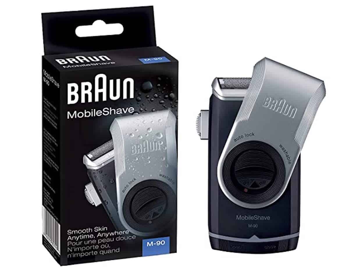 Stocking Stuffers for Travelers: Braun mobile travel shaver