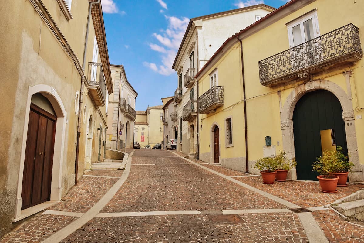 A small street in Frigento