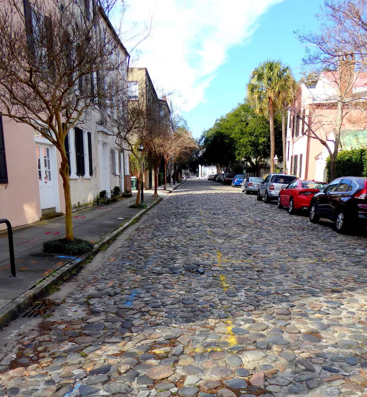 Chalmers Street, the oldest remaining cobblestone street in Charleston